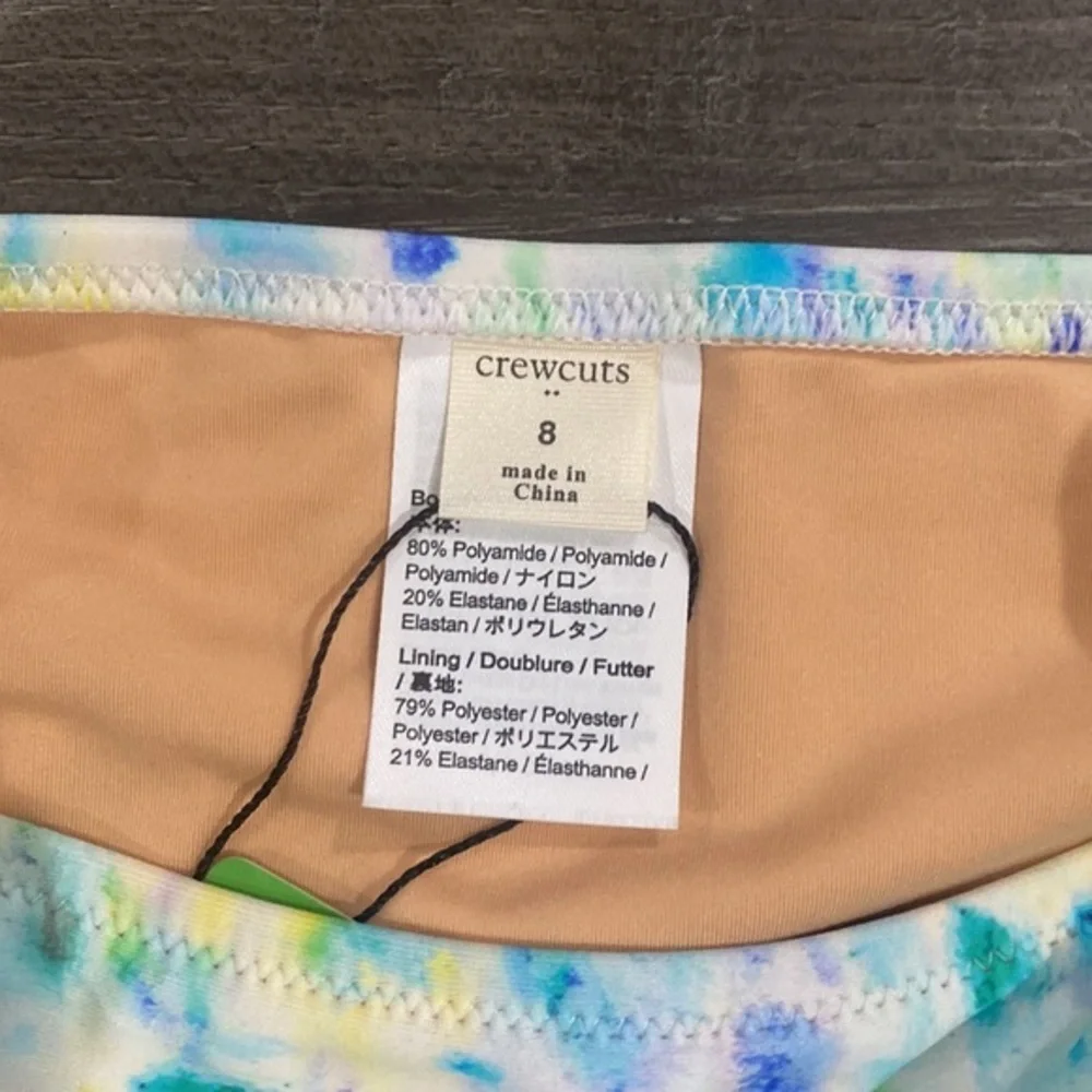 NWOT! Crewcuts‎ Girls Tie Dye Blue Bikini Bottom